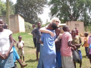 children at orphanage