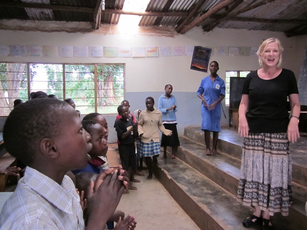 BECKY AND CHILDREN SINGING